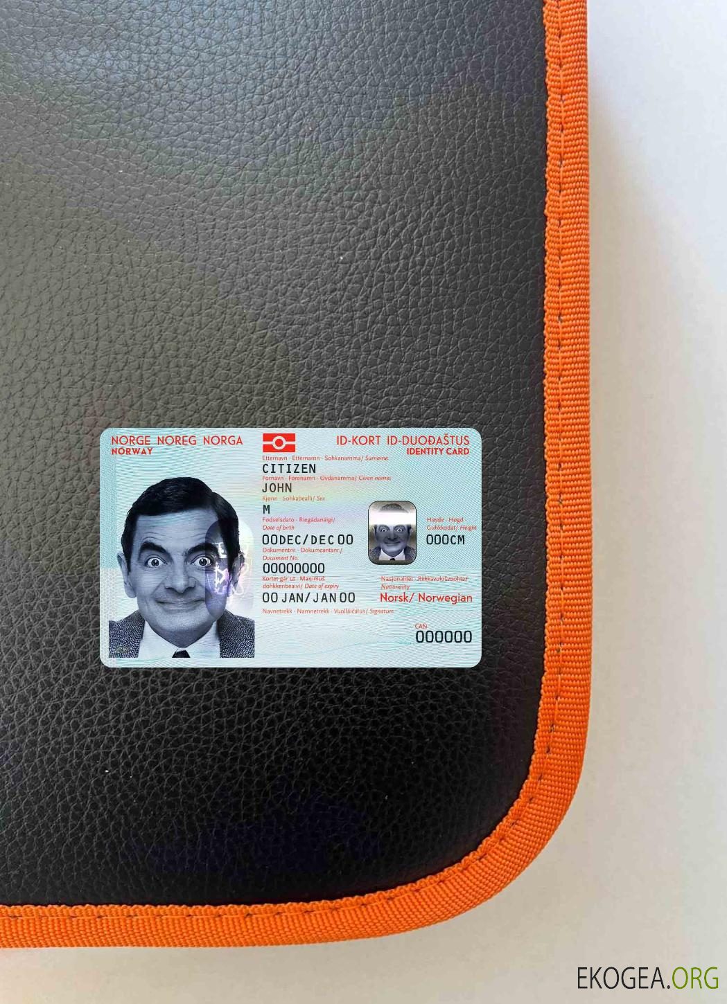 Photolook d'identité de Norvège AVANT